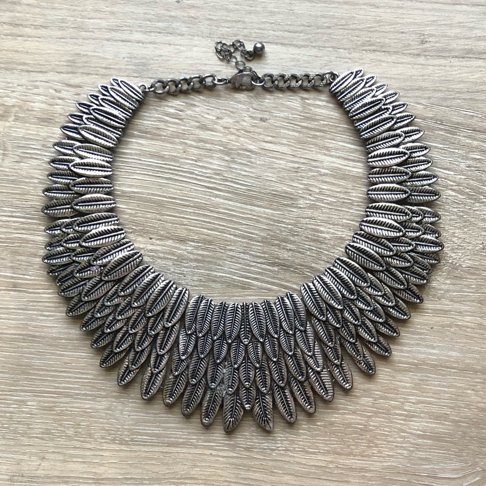 2 for $10 bundle-Metal Feather Necklace